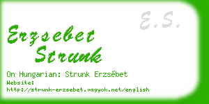 erzsebet strunk business card